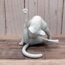 Funny Cat Statue for Desk or Shelf Decor