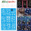 9PCS Christmas Snowflake Window Stickers PVC Blue 1