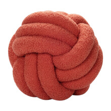 Knotted Plush Pillow Ball - Red, 1pc