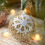 Gold Plastic Snowflake Christmas Ornament 8cm 1
