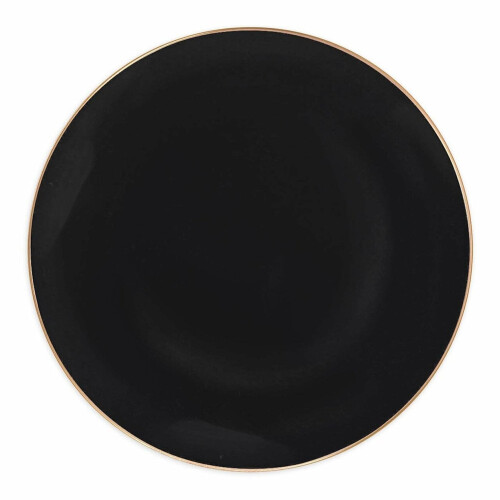Organic Collection Black Gold Rim Plates10" (10pcs)