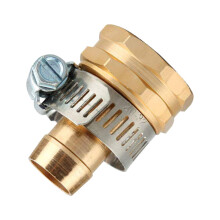 Brass Garden Hose Repair Mender 5/8" Female Connector
