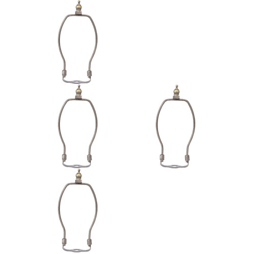 Support de lampe en métal bronze – Lot de 4, 8 cm