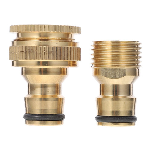 Copper Faucet to Hose Adapter Set