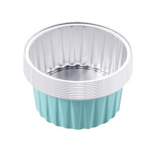 Herbruikbare ronde aluminiumfoliebekers, 10 stuks