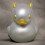 Lil' Devil Ducky Decoration – Black or Silver, 2-Pack 1