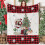 Manta de Natal 50x60 polegadas em flanela com sino e 1