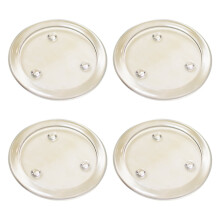 Clear Glass Candle Holder Tray 10cm x 10cm