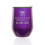 Bicchiere da vino senza stelo con coperchio, colore viola reale 1