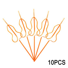 10 Pcs Reusable Plastic Drinking Straws – Flexible,