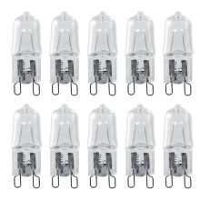 10 x G9 Halogen Bulbs 40W 120V Warm White 2900K