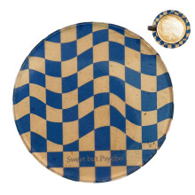 Acrylic Checkerboard Drink Coasters 4-Pack