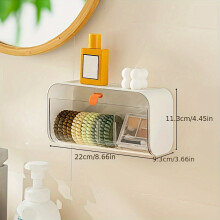 Wall-Mounted Bathroom Storage Organizer Plastic