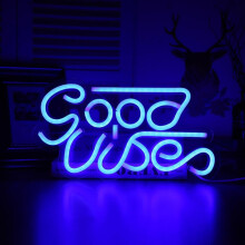Neónové svetlo Good Vibes s USB napájaním, 12V LED
