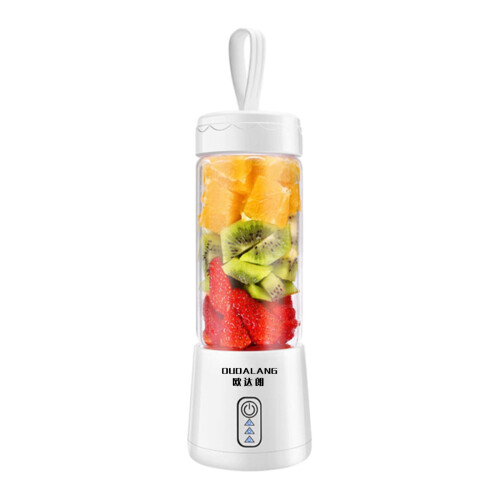 Bærbar USB-blender med 6 rustfri stålblade, 380 ml