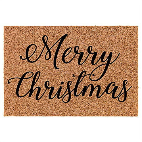 Coco Coir Doormat Christmas Script 30 x 18 inches