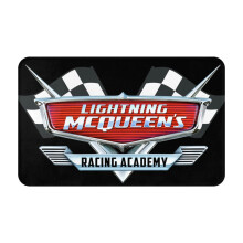 Tapis de porte Lightning McQueen antidérapant et lavable 51 x 80 cm