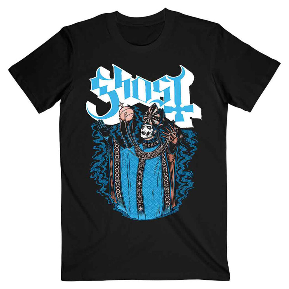 Ghost (L, ) Levitation Band Logo T Shirt Black