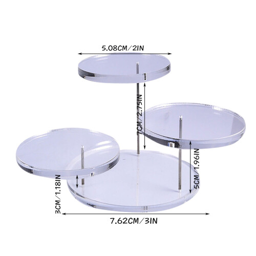 Metal Cake Stand 3-Tier Dessert Display Tray 2