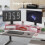 Stativ for dobbel skjerm – justerbart trebord 4