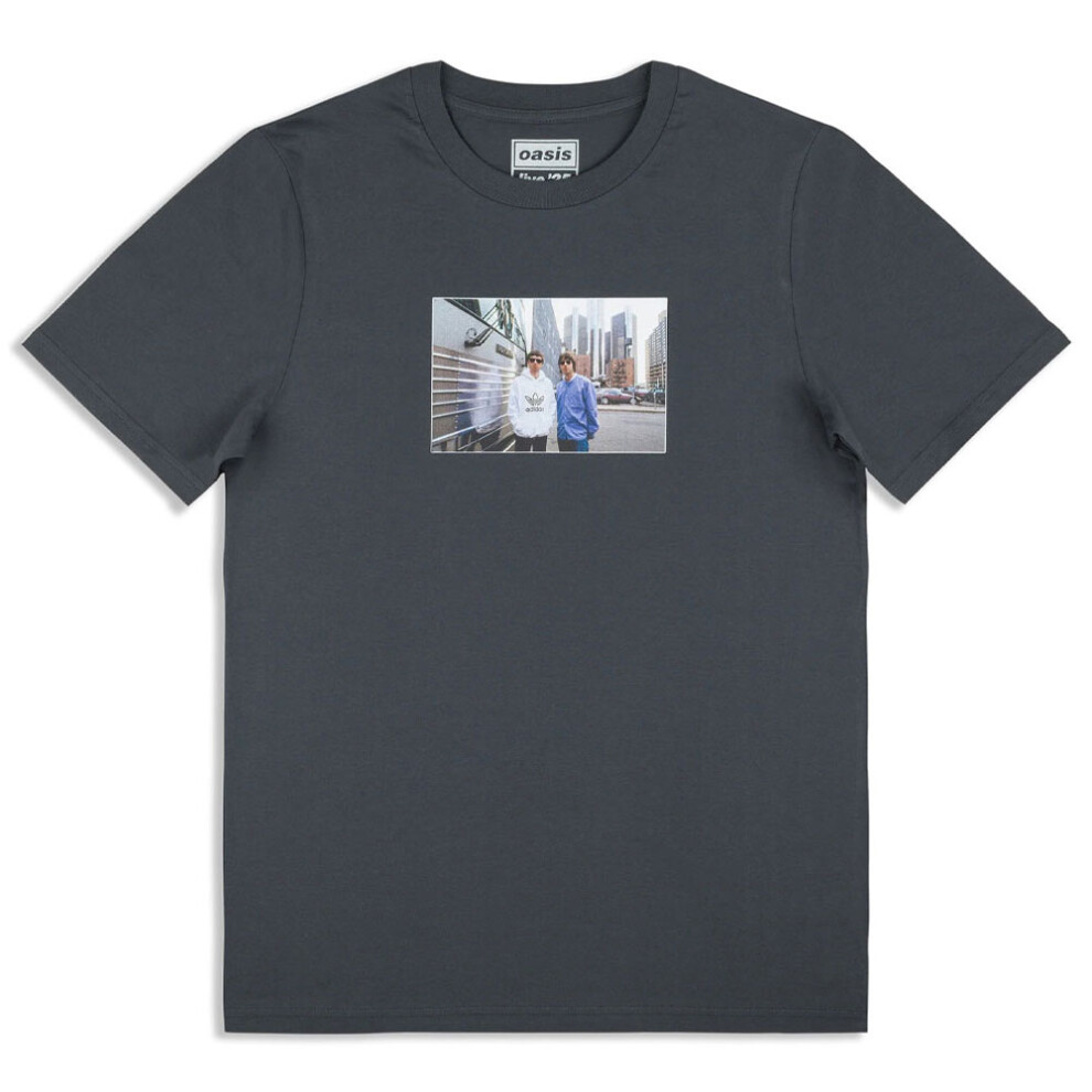 Oasis (Xs, ) Detroit Bus Photo Faded T Shirt Black
