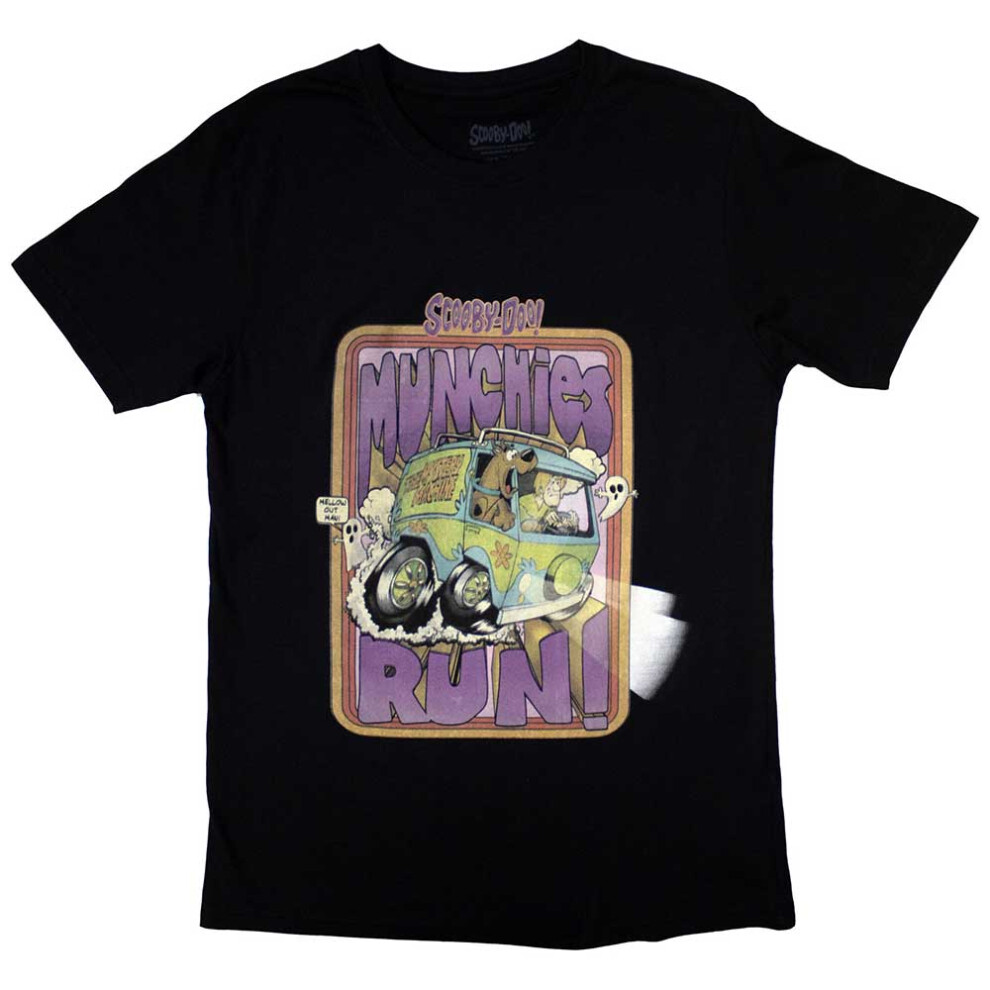 Scooby Doo (Xl, ) Munchies Run T Shirt Black