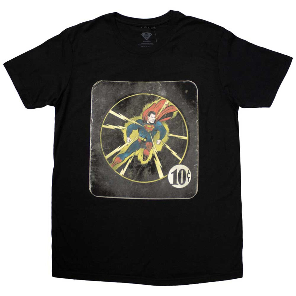 Dc Comics (Xxl, ) Superman 10C Comic Cover T Shirt Black