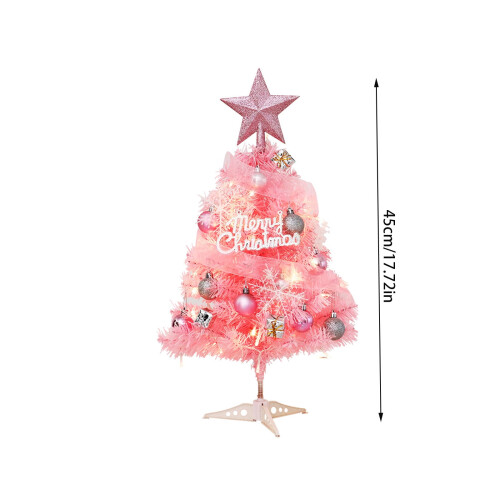 Pink Artificial Christmas Tree with Lights 3ft 1