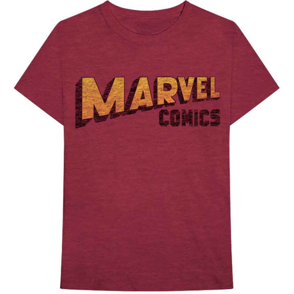 Marvel Comics Warped Logo T Shirt