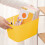 Boîte de rangement en plastique jaune (4 pièces) 4