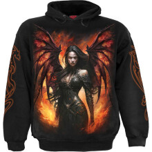 (L, Black) Spiral - DRACO QUEEN - Hoody Black