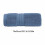 Toalha de rosto de algodão azul-marinho 74x34cm macia e absorvente 3