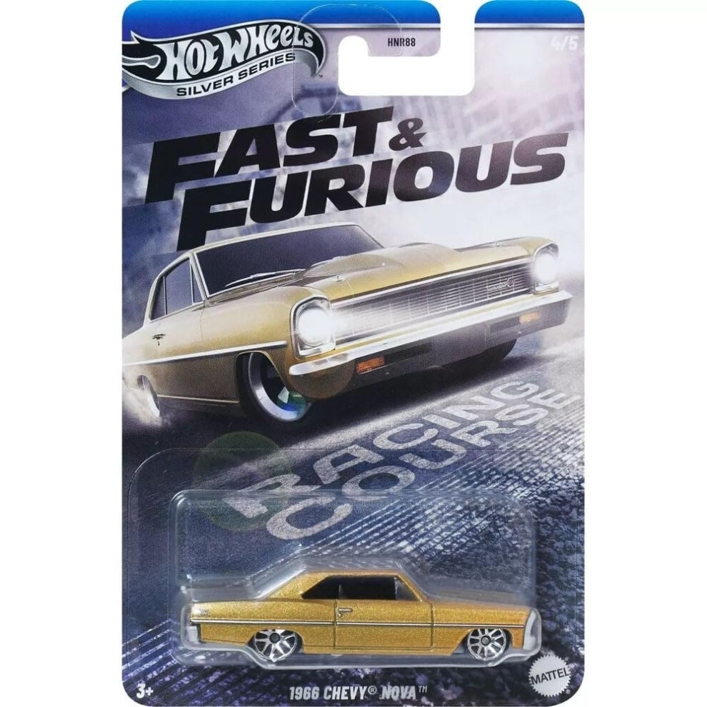 Hot Wheels Silver Series Fast And Furious 4/5 - 1966 Chevy Nova Car