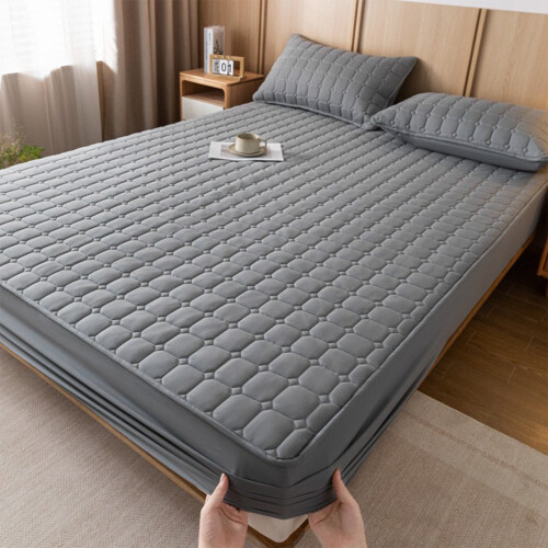Queen Mattress Pad Thick Quilted Deep Pocket