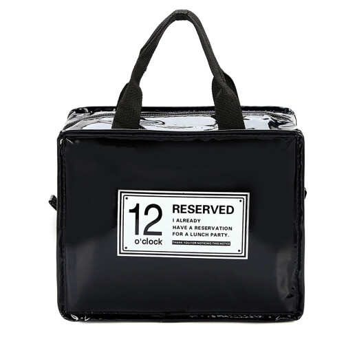 Viflosae isolierte Lunchtasche schwarz 1er-Pack