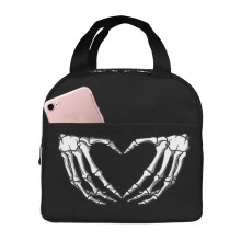 Isolierte Lunchtasche mit Totenkopf-Motiv für Erwachsene (1 Stück)