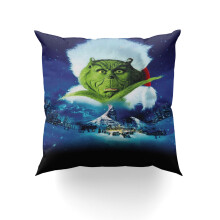 Grinch sierkussenhoes voor buiten, feestelijke decoratie, 12x12 inch