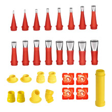 Kit d'outils FloHua pour embouts en caoutchouc, acier inoxydable, 29 pièces