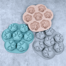 Moule en silicone en forme de patte de chien pour la pâtisserie de biscuits au chocolat