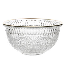 Saladier en verre transparent pour servir des amuse-gueules et des bonbons