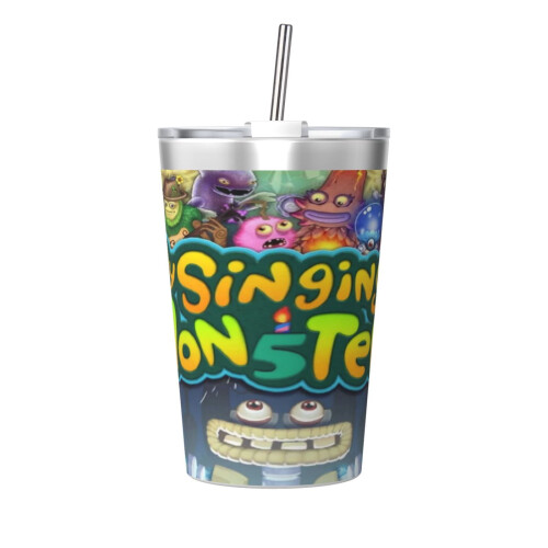 Mon thermos Singing Monsters blanc à double paroi sous vide