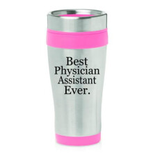 Mug de voyage isotherme en acier inoxydable rose 473 ml (16 oz)