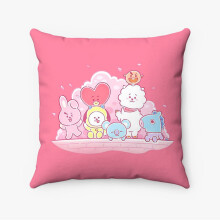 Taie d'oreiller carrée personnalisée en polyester filé 45 x 45 cm