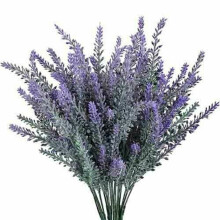 ZOELNIC kunstige lavendelblomster pakke med 8 stk.
