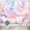 Regenbogenwolken-Wandteppich aus Polyester, 1 Stück 1