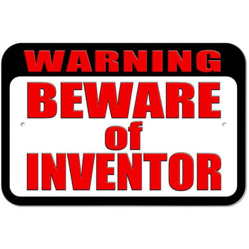 Segnale di avvertimento per la sicurezza dell'inventore (1 pezzo)