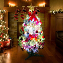Mini árbol de Navidad artificial con accesorios, 30 cm.