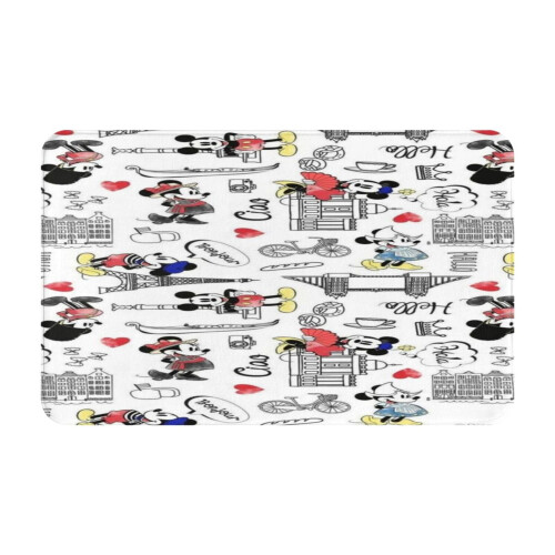 Mickey Mouse Door Mat20x31.5in Non-Slip Polyester