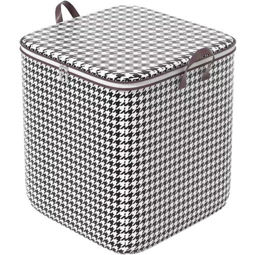 Πτυσσόμενη τσάντα αποθήκευσης Houndstooth 140L για κλινοσκεπάσματα και ρούχα