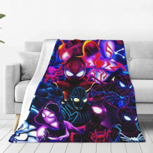Spider-Verse anime deken, 60x50 inch, zacht flanel.